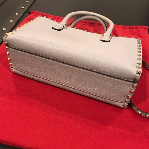 Valentino Rockstud Medium Double Handle Gr… - Picture 2 of 8